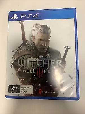 The Witcher III 3: Wild Hunt - Playstation 4 PS4 + Manual | FREE POSTAGE • $59.99