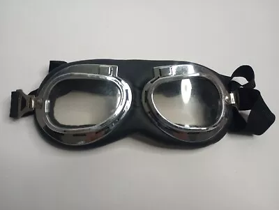 Steampunk Goggles Silver Black Halloween Costume Accessories Adult One Size • $19.99