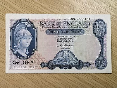 Bank Of England £5 Pound O'Brien 1957 (B277)... • £23