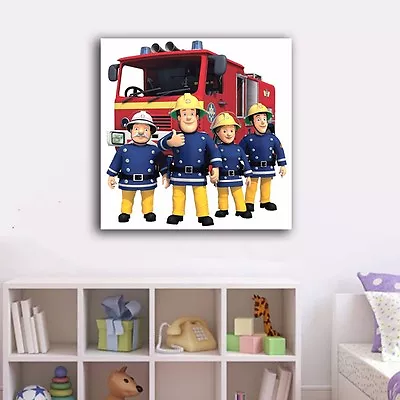 Fireman Sam Stretched Canvas Prints Framed Wall Art Home Decor Painting Kids III • $64.99