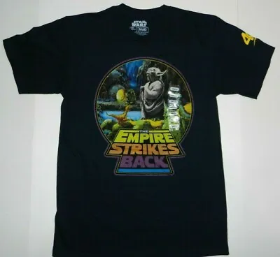 $13.49 • Buy The Empire Strikes Back Yoda Navy Men's Star Wars Graphic T Shirt