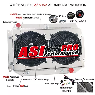 $319 • Buy 3 ROW Radiator Shroud Fan Relay For Holden HG HT HK HQ HJ/HX/HZ Chevy V8 AT MT