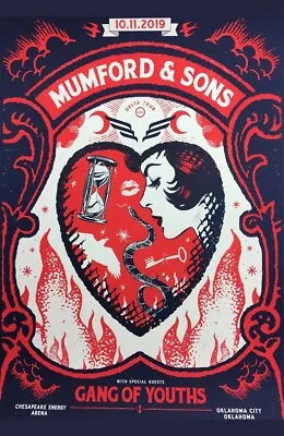 Mumford & Sons Framed Concert Poster Oklahoma City • $21.99