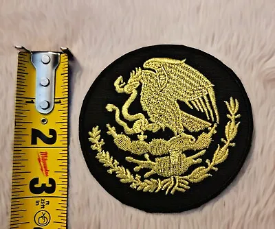 3 Inch Mexico Aguila Shield Patch/Parche Embroidery Iron  • $4.99