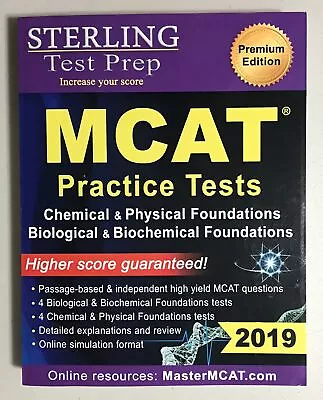 Sterling Test Prep MCAT Practice  Tests- Paperback 2019. Premium Edition • $38