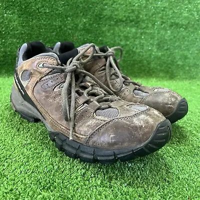 Vasque Breeze Hiking Boots Mens SZ 12 Brown Leather Gore Tex Waterproof Shoes • $33.99