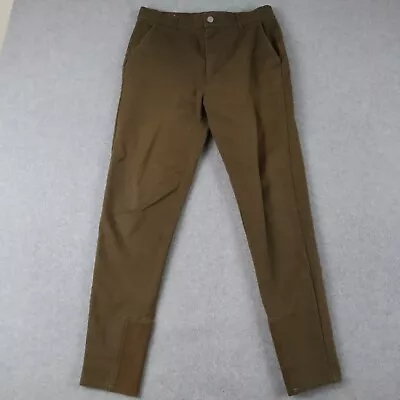 Zanerobe Pants Mens 30x28 Chino Stretch Casual Flat Front Brown • $19.99