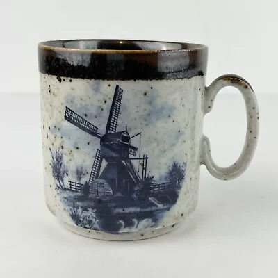 $18 • Buy Delft Blauw Espresso Coffee Cup Mug Made In Holland Windmill Hand Decorated 3.25