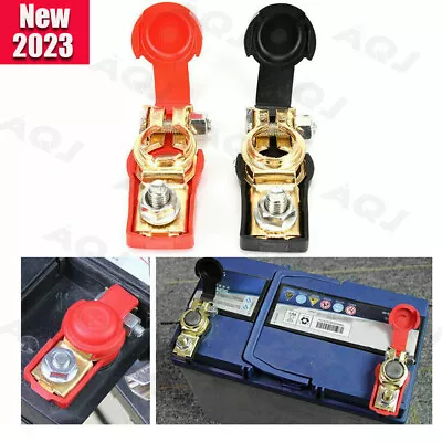 Pair Car Battery Terminal Connector Post Positive+Negative Poles Universal US • $10.39