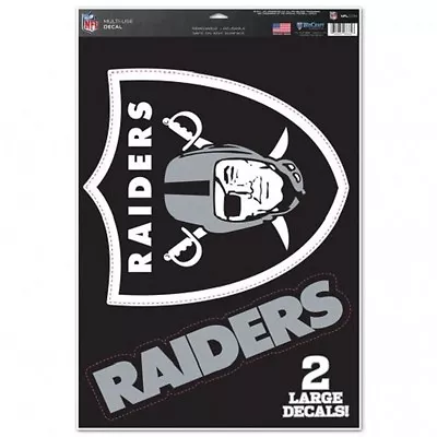 Las Vegas Raiders 11  X 17  Multi Use Decals (2 Decals) - AutoWindows Cornhole • $8.49