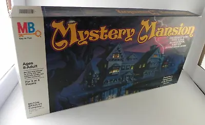 VTG 1984 Mystery Mansion Search Board Game Milton Bradley Incomplete 93% Comp. • $48