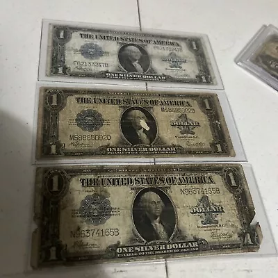 1923 Series Blue Seal $1 Large Size Silver Certificate Lot Of 3 L2 • $75