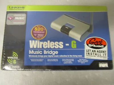 Cisco-Linksys WMB54G Wireless-G Music Bridge Adapter Router Sealed Retail Box  • $39.99