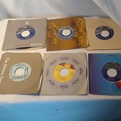 R&B 45 Vinly Lot Of 6 Plus Bonus Jackson Supremes Ross Spinners Miracles Lp • $16.94