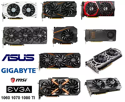 $500 • Buy GTX 10 60 70 Asus Gigabyte Gaming Video Graphics Card 3 8 GB MINI ATX DUAL