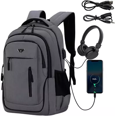 Laptop Backpack For Men 17.3 Inch Travel Backpacks Students Bookbag With Laptop • $76.38