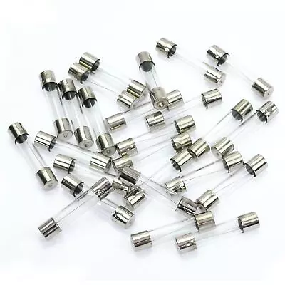  25pcs 5 A Amp Quartz Glass Tube AGC Fuse Nickel Auto Car Fast Quick Below 6*30m • $6.49