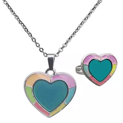 Sweet Heart Pendant Neckalce - Colors Change Mood Necklace • $7.40