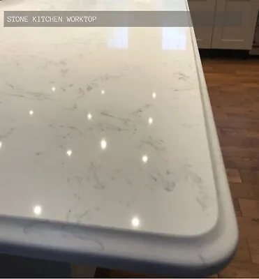 Carrara Marble Quartz Worktop 3000 X 700 X 20  Affordable Worktops Supply & Fit • £400