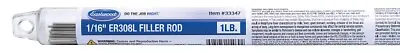 Eastwood 1/16  ER308L TIG Welding Filler Rod 1LB - ER308L-063-01T • $21.99