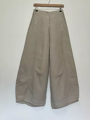 £85 • Buy OSKA Balloon Trousers Linen Lyocell 1 8 10 Flare Wide Leg Pockets High Rise Boho