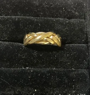 Celtic Puzzle Ring - 4 Band 9ct Yellow Gold Size U 1/2 • $500