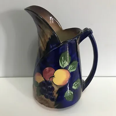 Vintage Art Deco H&K Tunstall Hand Painted ANEMONE Large Jug TRENT Shape VGC • £20