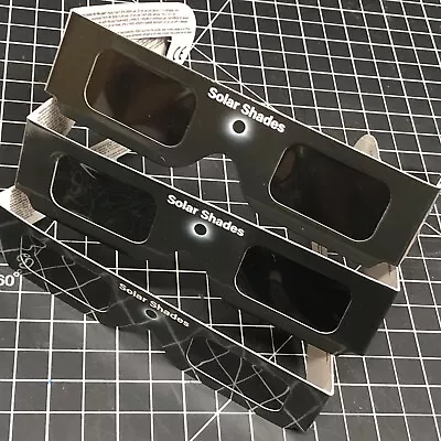 3 Solar Eclipse Shades ISO & CE Certified - AAS NASA Approved 2024 Safe NEW • $6