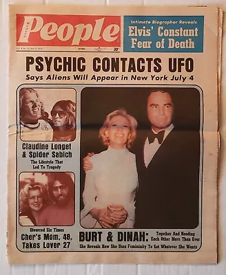 Modern People May 9 1976 Gossip Tabloid Elvis Psychic Contacts UFO Burt Reynolds • $7.26