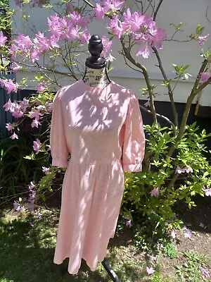 Vintage 1980's Pink Drop Waist Dress  Sz S/M • $25