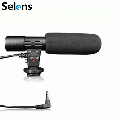 Microphones Mic-01 3.5mm DV Stereo For Canon Nikon DSLR Camcorder IPhone Camera • £12.99