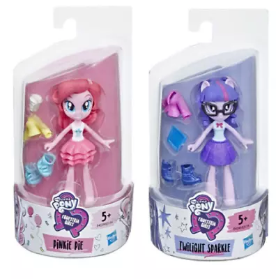 X2 My Little Pony Equestria Girls Doll+Accessories Twilight Sparkle+Pinkie Pie  • £14.49