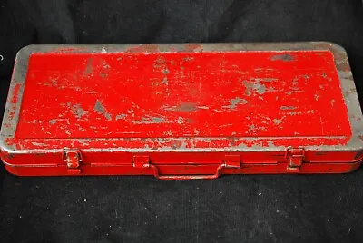 Vintage Red ILLINOIS INDUSTRIAL Flat Tool Chest NO TOOLS C. Late 20th Century • $6.38