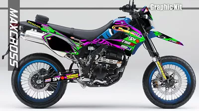 $144.46 • Buy Kawasaki Klx250s D-tracker Klx300 Klx300sm 2008-2022 Maxcross Graphics Kit Sp1