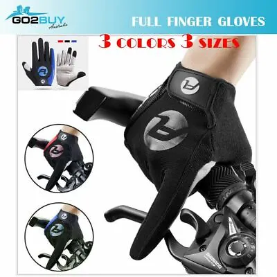 Arbot Cycling Bicycle Bike Full Finger Antiskid Touch Sscreen Breathabl Gloves • $14.95