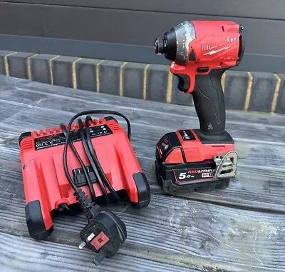 Milwaukee M18FID2-0X FUEL 18V 1/4  Impact Driver Bundle • £120