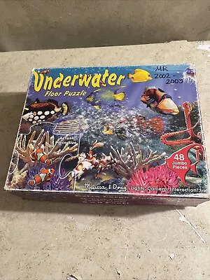 Melissa And Doug Underwater Floor Puzzle: 48 Pcs - Ages 3+  3x2 Ft Counted • $12.99