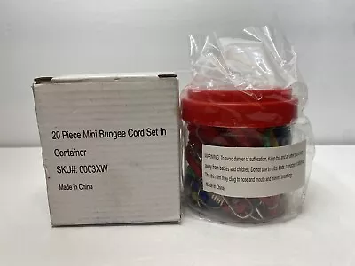 20 Piece Mini Bungee Cord Set In Container • 0003XW • $11.25