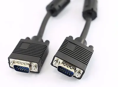 £4.49 • Buy 1m VGA Monitor Cable Male To Male Connection - Connect Laptop PC To TV Video