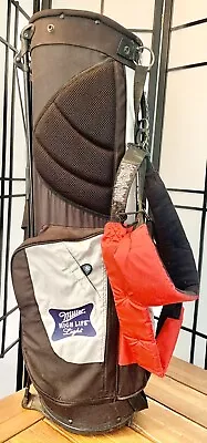 Vintage Miller Highlife Golf Bag Shoulder Canvas • $49