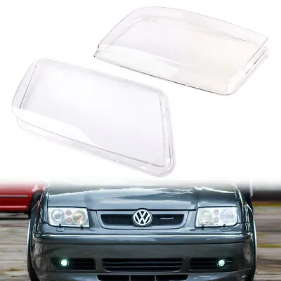 For  VW Jetta Bora MK4 1999-2004 Headlight Lens Cover Headlamp Shell Replacement • $35.90