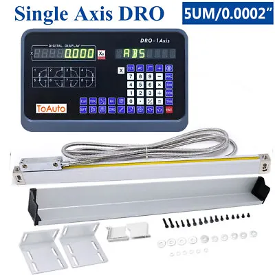 1 Axis DRO 5um Linear Glass Scale Single Axis Digital Readout 100-2000mm Scales • $57.44