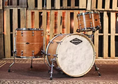 Craviotto Custom Shop Cherry Satin Oil W/ Cherry Inlay Drum Set - 221316 • $6415