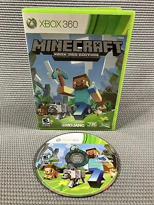 Minecraft Xbox 360 Edition (Micorsodt Xbox 360 2013) *Game & Case* Tested • $18.95