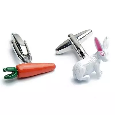 Cufflinks - Rabbit And Carrot • $24.86