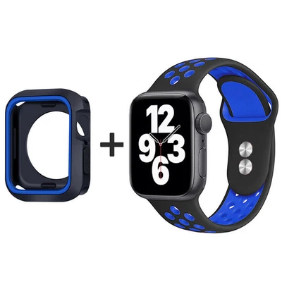 $8.24 • Buy For Apple IWatch 8 7 6 5 4 3 SE Watch Band Strap + Case Cover Screen Protector