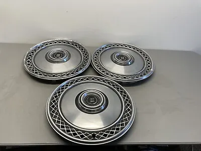 Vintage 1970s Mercury Cougar / Ford Crown Vic 16 Inch  Hubcaps Oem Lot Of 3 • $49.99