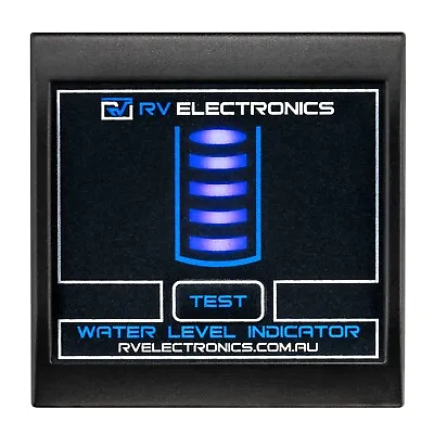 RV Electronics LED BLACK Single Tank Water Level Indicator Gauge For Caravans • $42.99