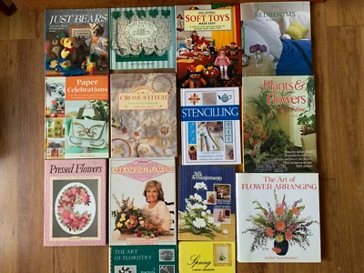 £4.99 • Buy Job Lot Bundle Of Sewing Craft Flower Arranging Books.