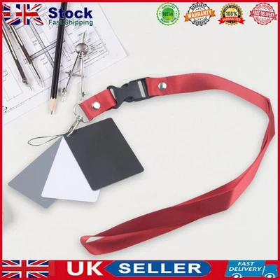 18-degree Small Gray Card 3 In 1 Color Correction Card Set For Digital Cameras • £5.19
